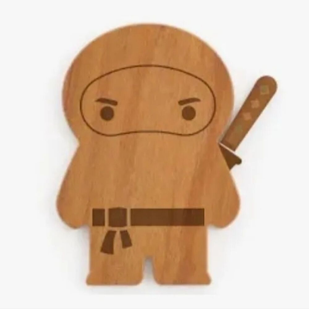 OTOTO Ninja Cutting Board with Magnetic Knife Premium Japanese Zelkova Wood Gift